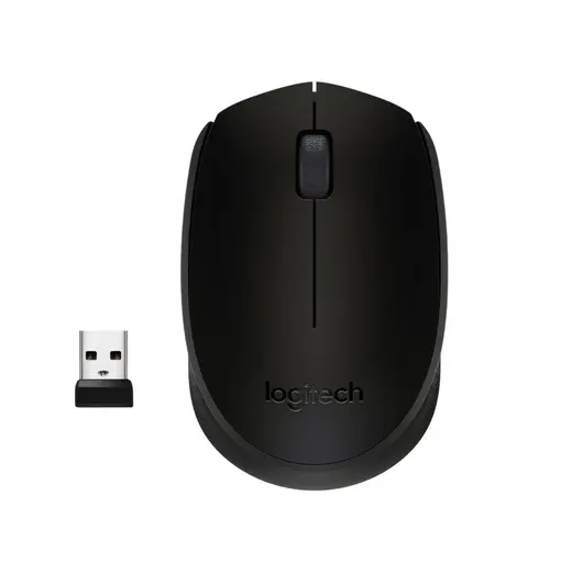 M171 bežični optički miš, USB, crni/sivi (910-004424)