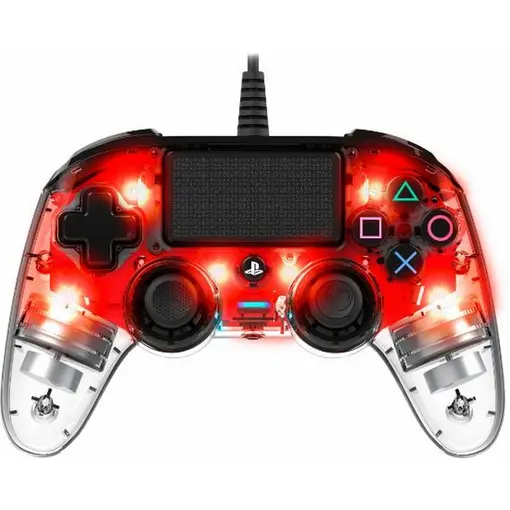 PS4 WIRED ILLUMINATED COMPACT CONTROLLER RED