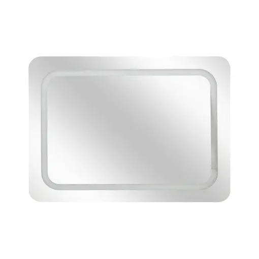 pravokutno zidno ogledalo ogledalo LED, 65x2.5x49 cm,  bijela