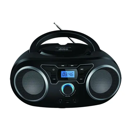 CD player, FM, USB, MP3, LCD, DC + baterije, crni BBX004
