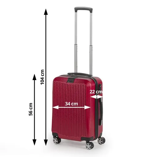 kofer Carbon Series, 40l, crveni