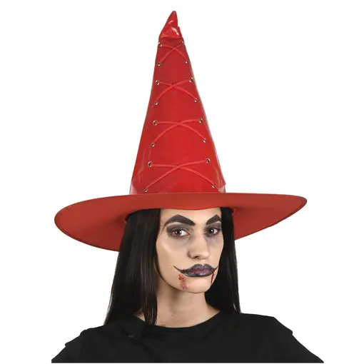 kapa za vješticu PVC crvena i crna