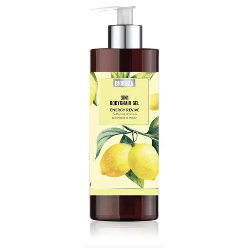 Body&Hair 3u1 gel za tuširanje Energy Revive (Lemon&Buttermilk), 400 ml