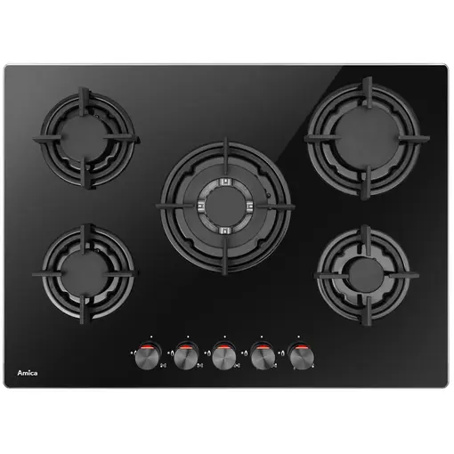 ploča za kuhanje PGCA7101AoB, <br />5 x plin, Wok, 70 cm, staklokeramika, crna