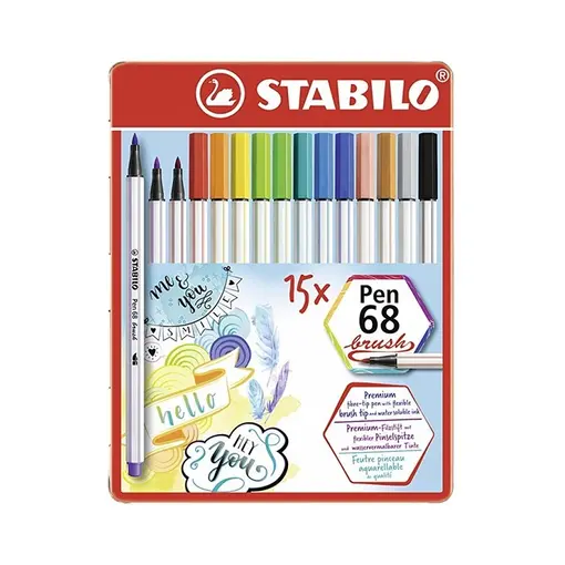 flomaster Pen 68 Brush, 15kom