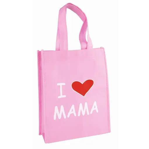 mini shopping bag I love,  23x28 x8 cm