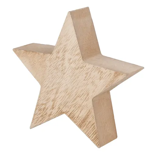 drvena zvijezda, 10x2.5 cm