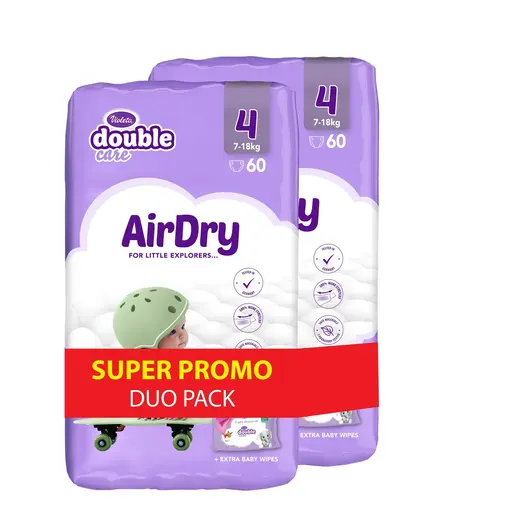 pelene AirDry Duo Pack Maxi 4, 120 KOM 