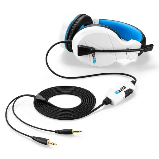 Rush ER3 stereo slušalice sa mikrofonom, bijelo-plave