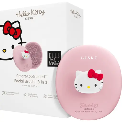 čistač za lice 3u1 s držačem, Hello Kitty pink