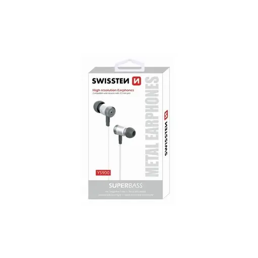 slušalice + mikrofon, In-ear, srebrne/bijele SUPERBASS YS900