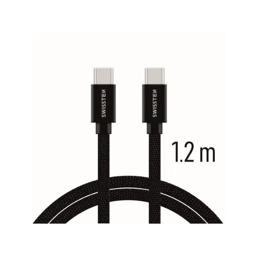 kabel USB-C/USB-C, platneni, 3A, 1.2m