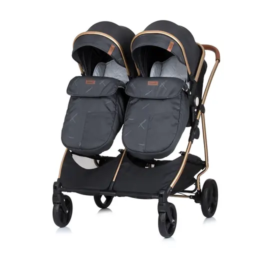 3u1 dječja kolica za blizance ili dvoje djece Duo Smart - raven