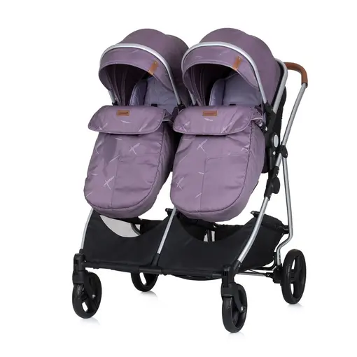 dječja kolica za blizance ili dvoje djece Duo Smart - lilac