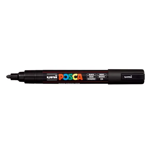 marker Uni pc-5m,  crni