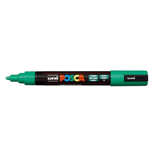 marker Uni pc-5m,  tamno zeleni