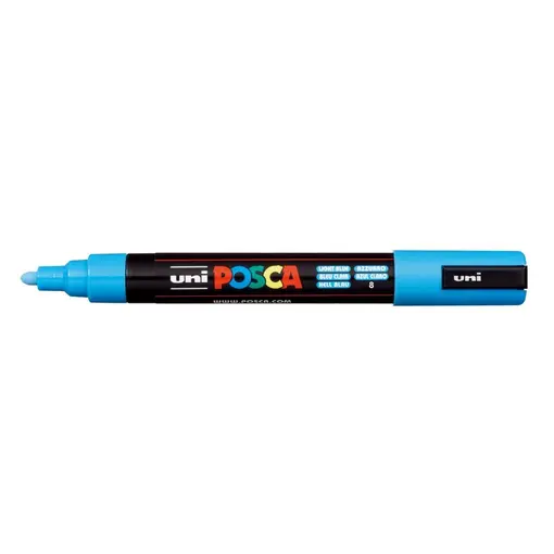 marker Uni pc-5m,  svijetlo plavi