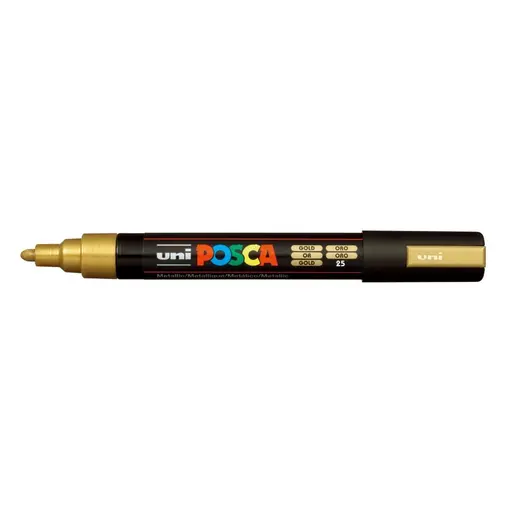 marker Uni pc-5m,  zlatni
