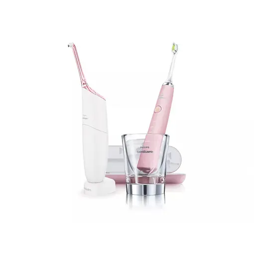 AirFloss Ultra mlaznica + DiamondClean električna četkica - roza