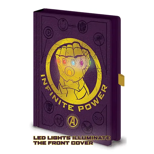 Bilježnica Avengers Infinity War (Gauntlet) Light Up A5