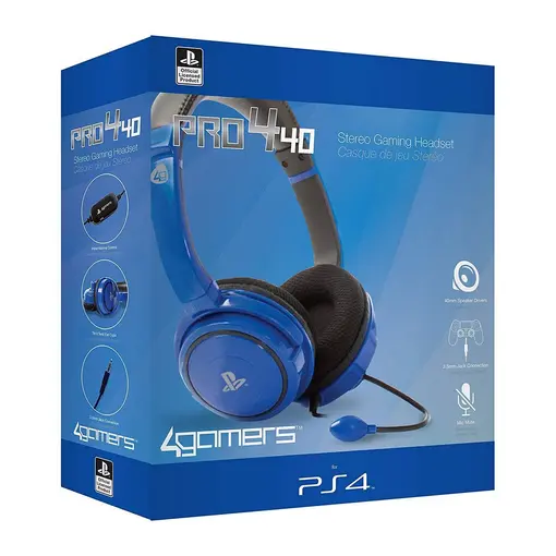 PS4 STEREO GAMING HEADSET PRO4-40 BLUE