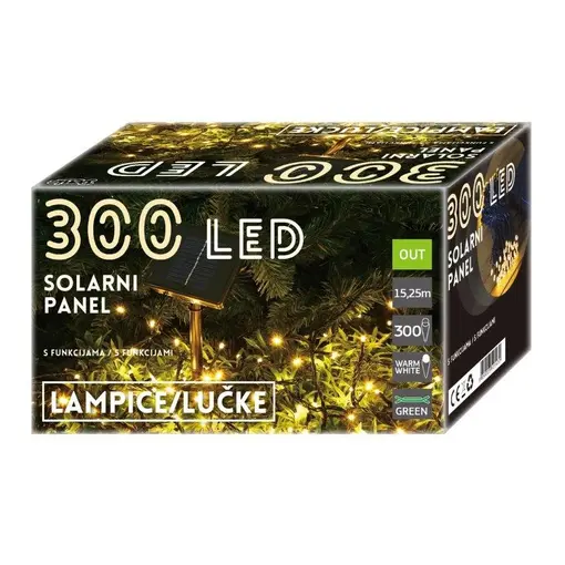 LED solarni panel 300L, 8 funkcija