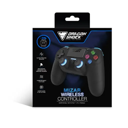MIZAR WIRELESS CONTROLLER BLACK PS4, PC, MOBILE