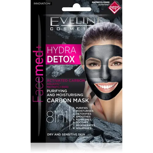 Maska za lice 8u1 Facemed + Hydra Detox 2x5 ml