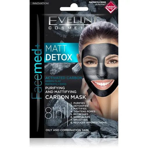 Maska za lice Facemed+ Matt detox 2x5 ml