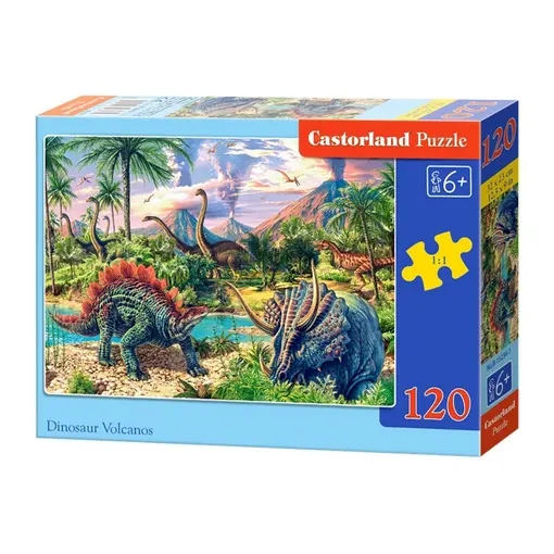 puzzle 120 komada dinosauri kod vulkana