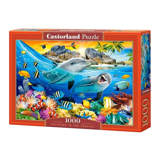 puzzle 1000 kom dolphins in the tropics