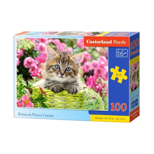 puzzle 100 kom - maca u vrtu