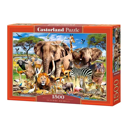 puzzle 1500 kom savanna animals