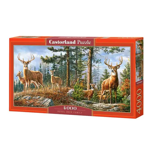 puzzle 4000 kom royal deer family