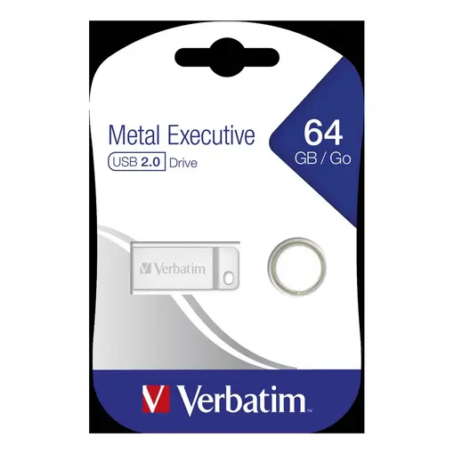 USB stick  2.0 98750 64GB metal executive silver