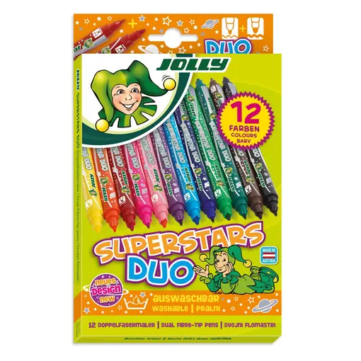 Flomasteri Superstars Duo - 12 kom