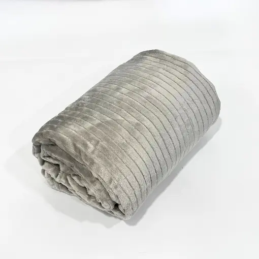 deka flanel Stripe - bež 130 x 190 cm