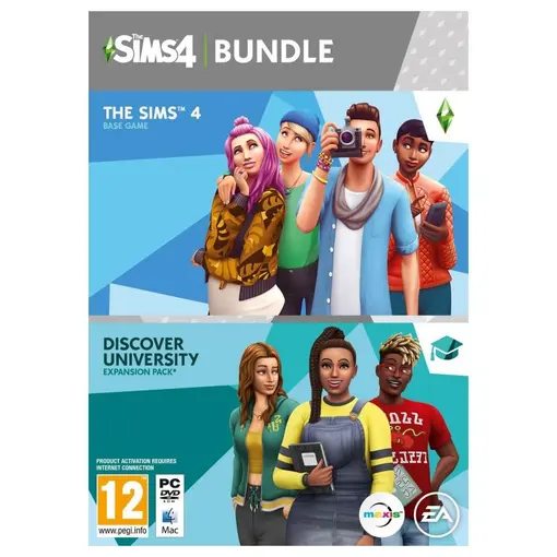 The Sims 4 Base Game + The Sims 4 EP8 Discover University PC