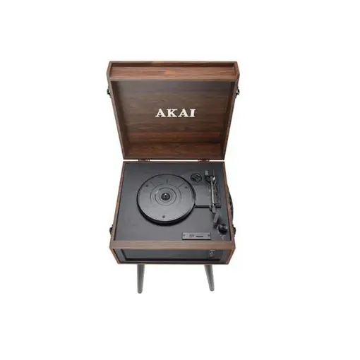 gramofon s ugrađenim zvučnicima, smeđi ATT-101BT