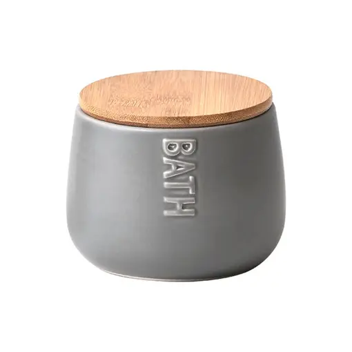 kutija za vatu Bath, keramika/bambus