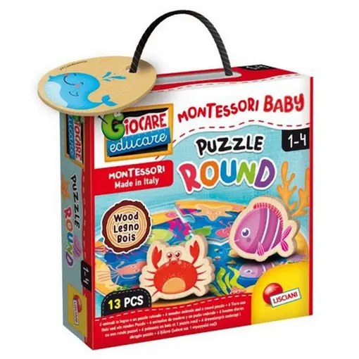 Montessori Wood baby puzzle morski svijet