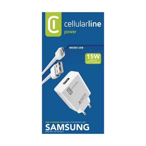kućni punjač za Samsung i kabel Micro USB 3A/15W