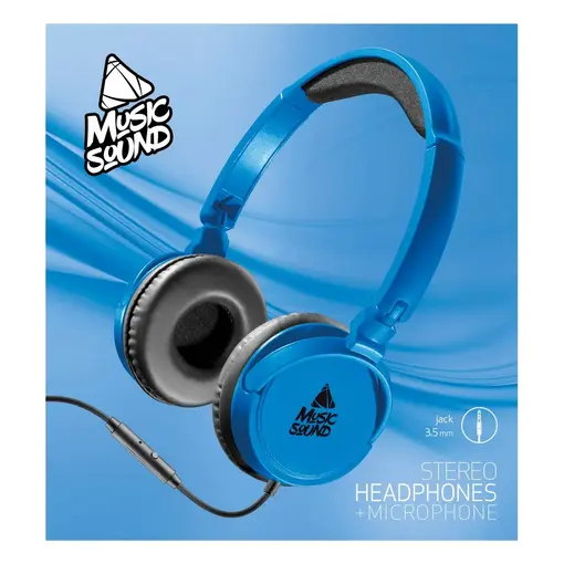 Music Sound slušalice on-ear blue
