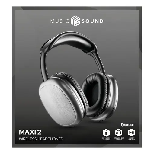 Music Sound bluetooth slušalice on-ear Maxi2 black