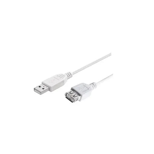 USB 2.0 produžni kabel, USB-AM na USB-AŽ, 2.0m, bijeli