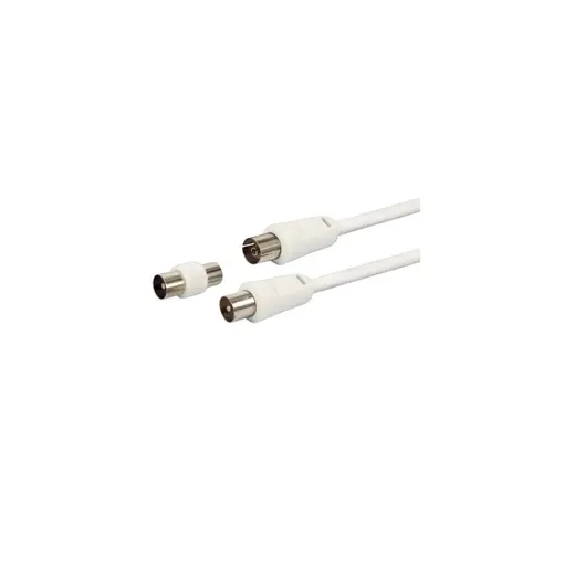 antenski kabel + 9.5mm m/m adapter, bijeli, 3.0m