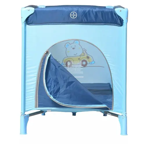 prijenosni krevet Standard bear with car blue 120x60 cm blue A4006-01