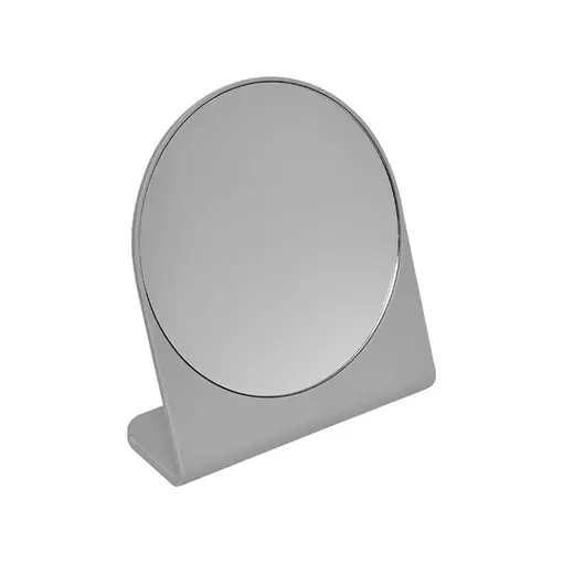 kozmetičko ogledalo na stalku, sivo