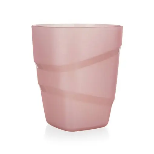 Culinaria čaša četvrtasta transparent 400 ml pink