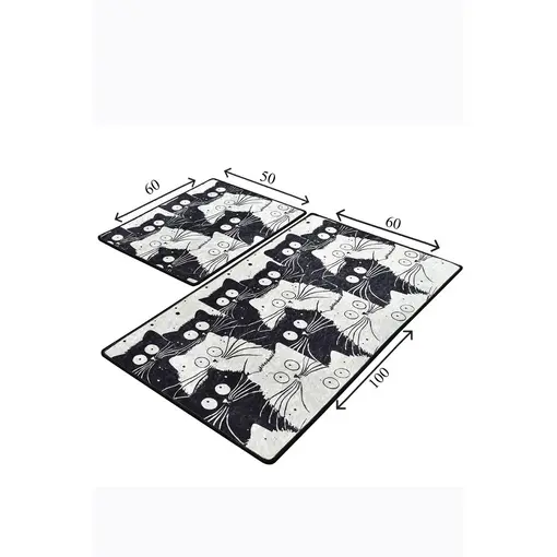 Set kupaonskih tepiha BLACK CAT (2 kom)